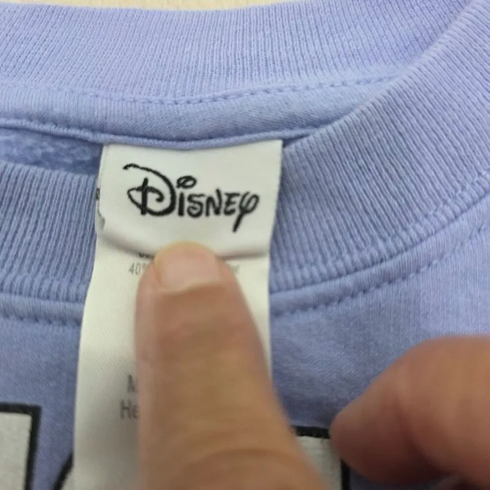 Disney 101 Dalmatians Crew Neck Sweatshirt Lavender Size S Women's Long Sleeve - Picture 7 of 11